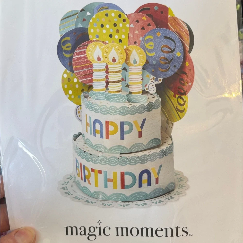 🆕American Greetings Magic Moments Birthday Pop Up Card With Envelope